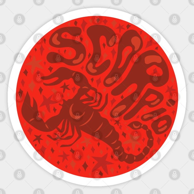 Scorpio Sticker by Doodle by Meg